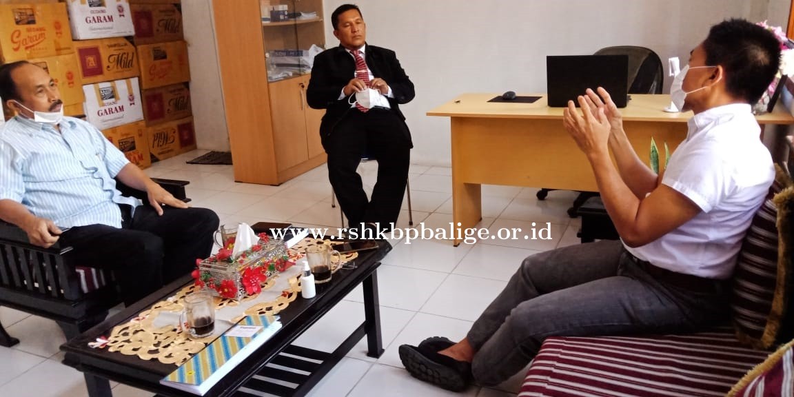 Pertemuan Direktur dengan Praeses dan Kabid. Diakonia Distrik XI Toba Hasundutan