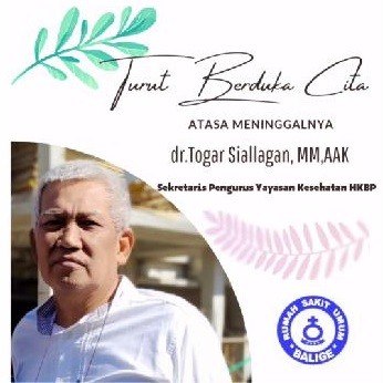 Turut Berduka Cita Atas meninggalnya Bapak Sekretaris Pengurus Yayasan Kesehatan HKBP